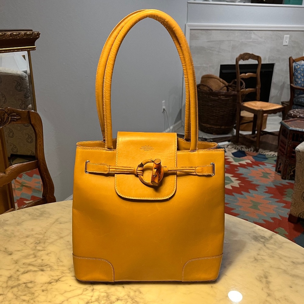 Tramontano Spa leather handbag made in Italy